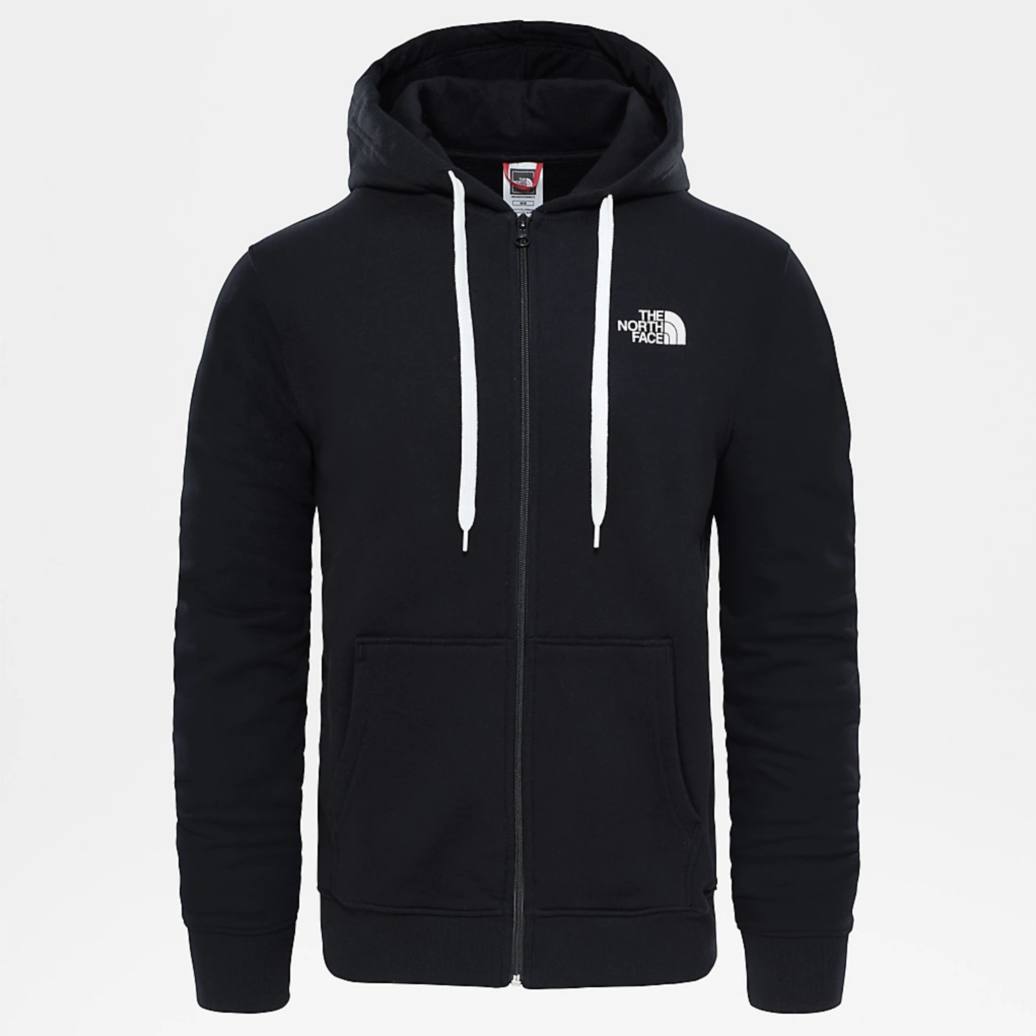 Felpa con Cappuccio e Cerniera / Nero - Ideal Moda