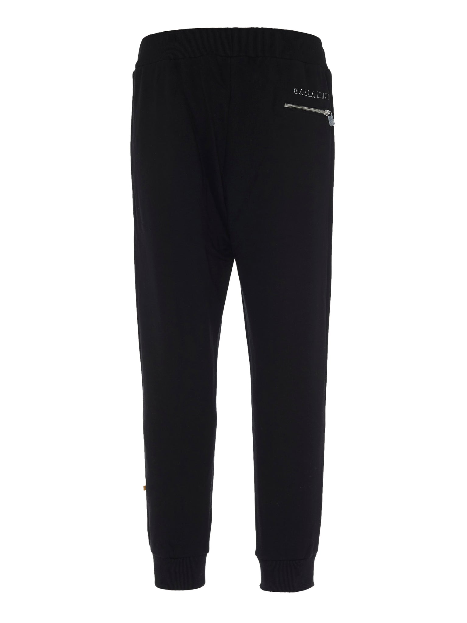 Pantaloni di tuta neri in cotone / Nero - Ideal Moda