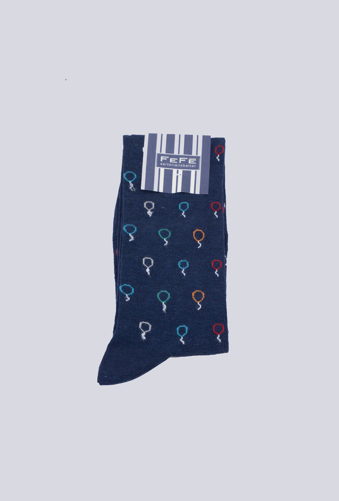 Calzino Uomo in Cotone / Blu - Ideal Moda