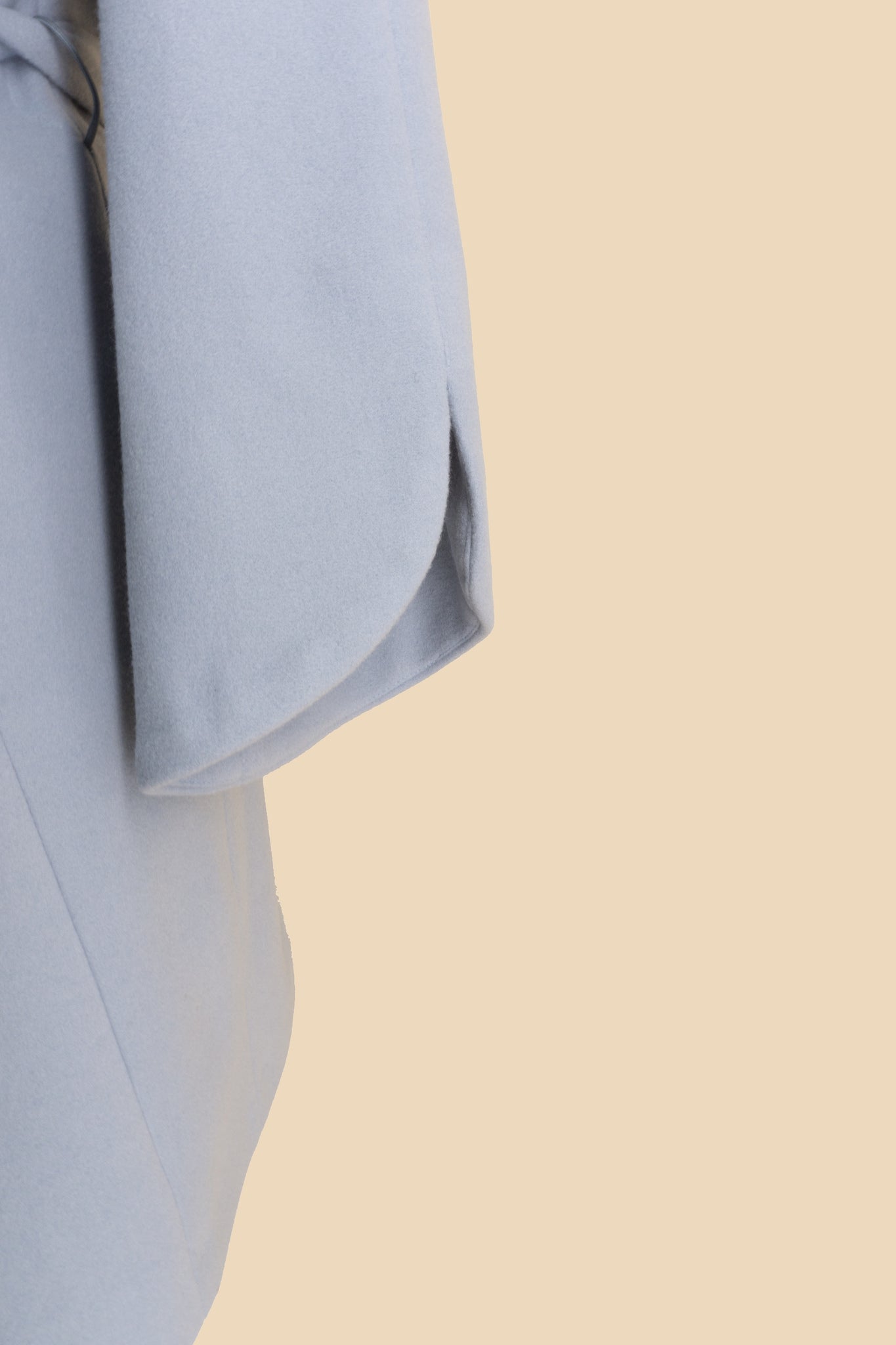Cappotto con Cintura / Azzurro - Ideal Moda