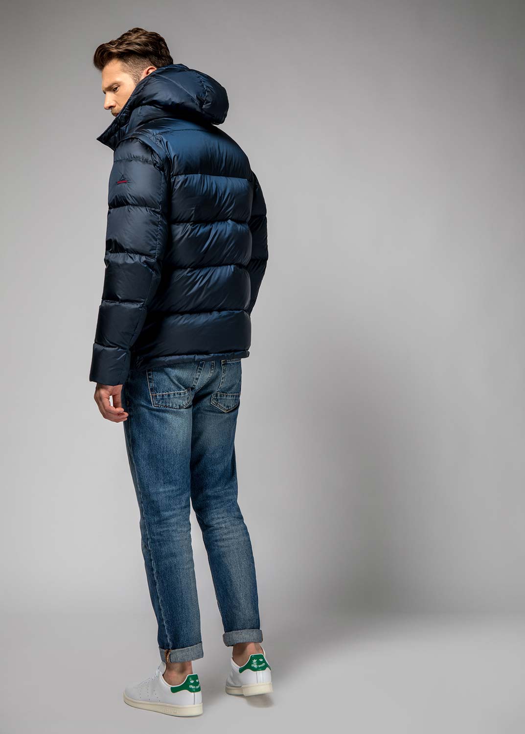 Piumino lunghezza media / Blu - Ideal Moda