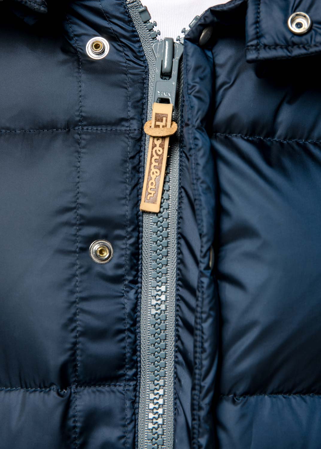 Piumino lunghezza media / Blu - Ideal Moda