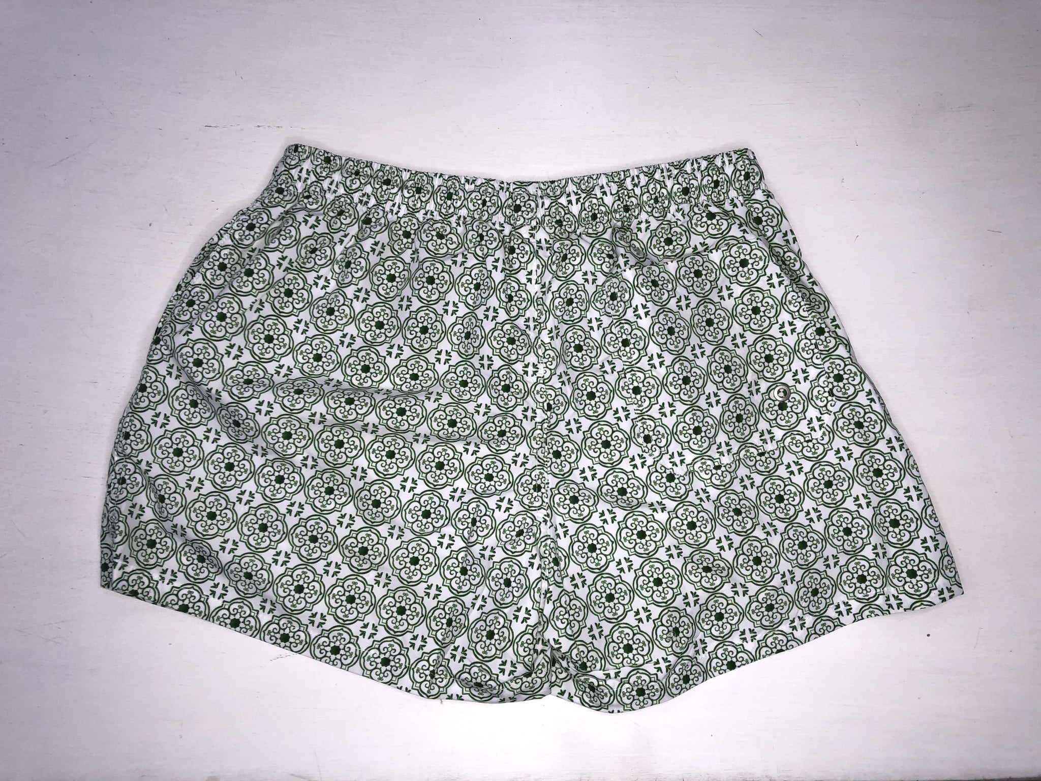 Pantaloncino da mare fantasia Sorrento / Verde - Ideal Moda