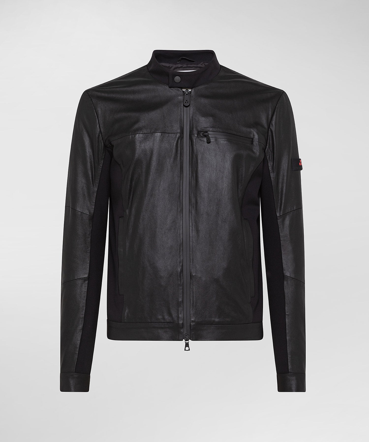 Biker in doppio tessuto / Nero - Ideal Moda