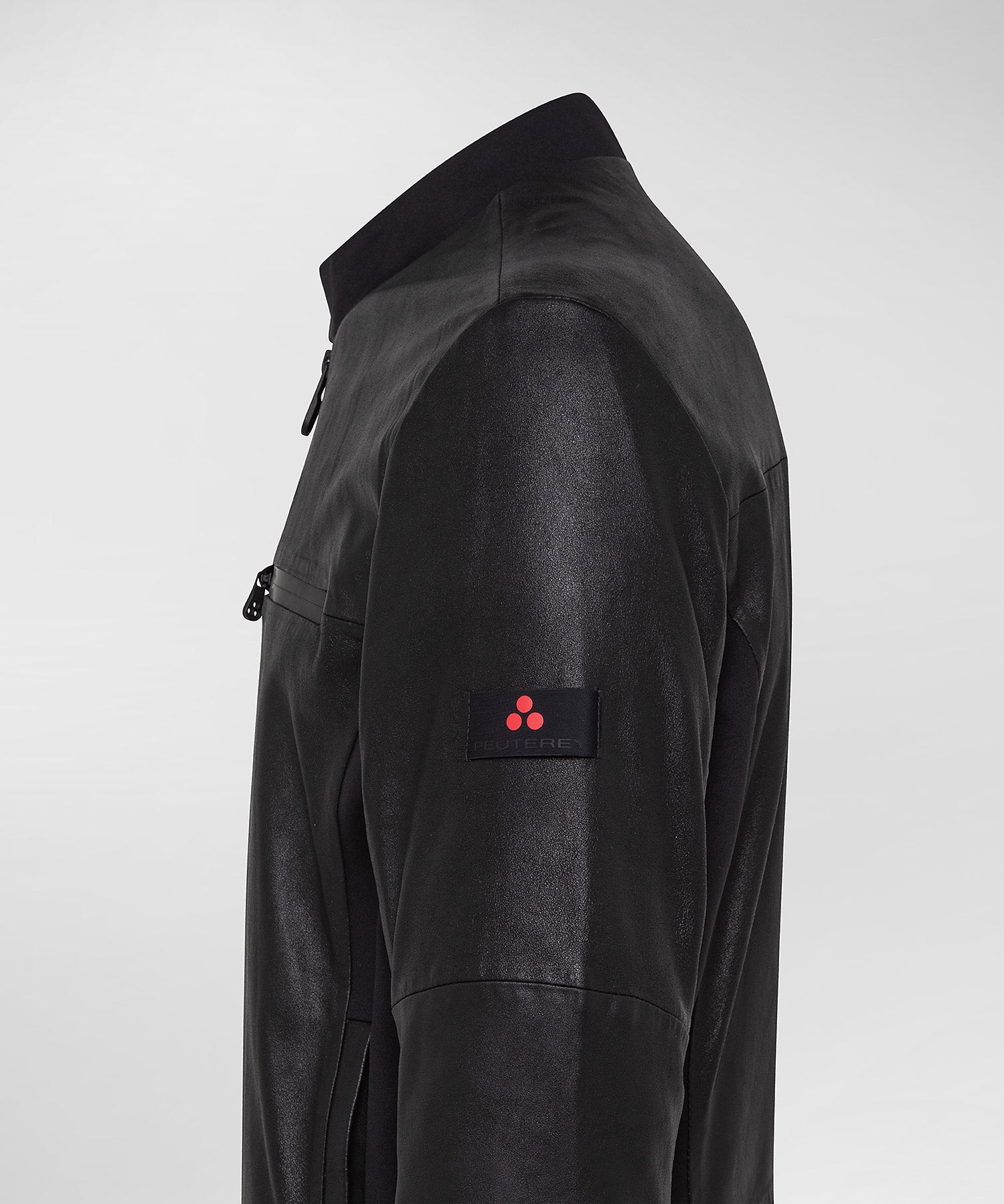 Biker in doppio tessuto / Nero - Ideal Moda