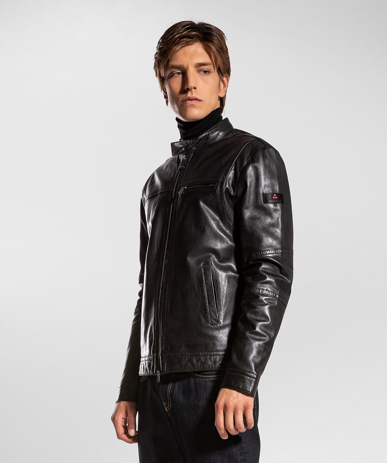 Giacca Biker in Nappa / Nero - Ideal Moda