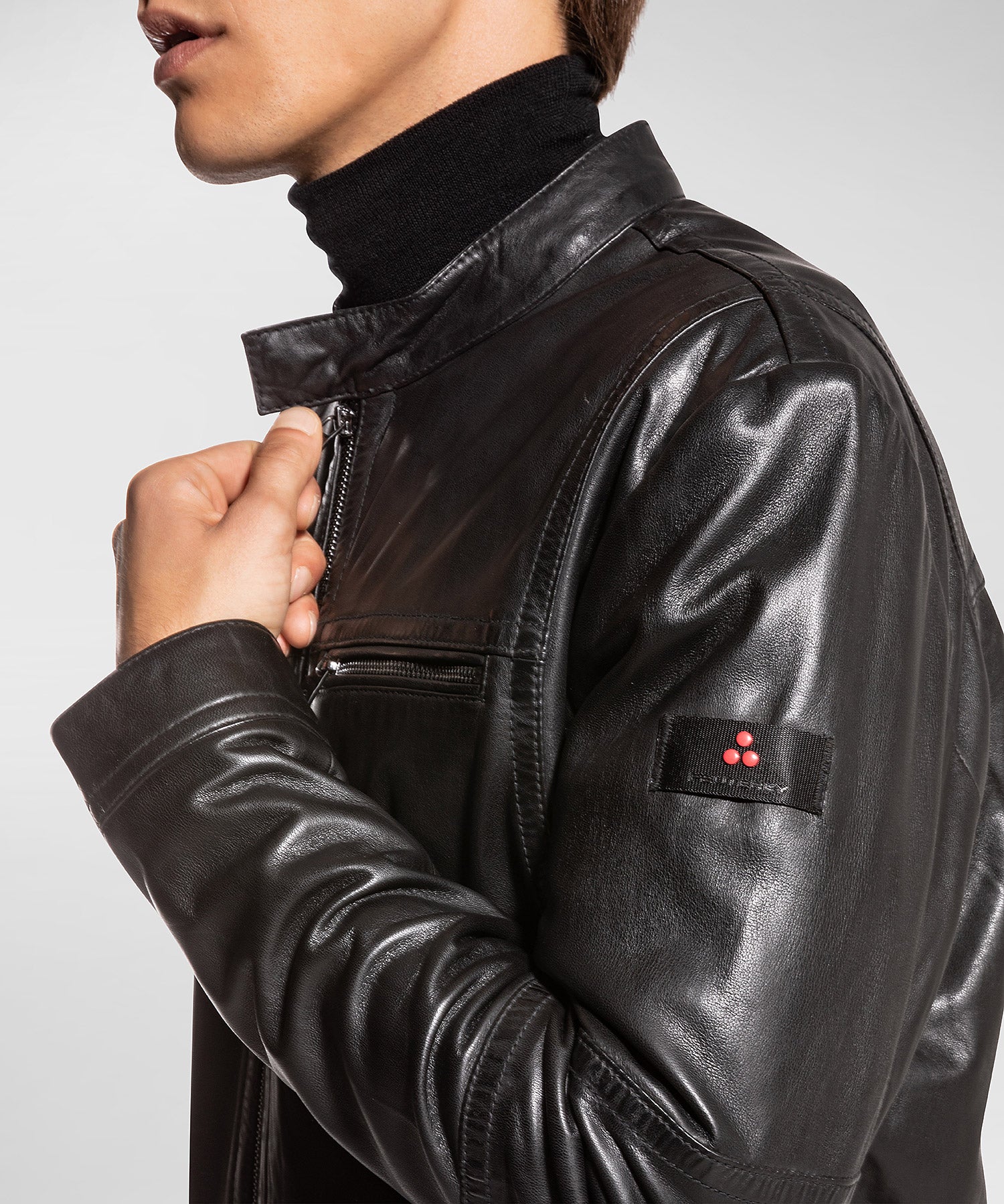 Giacca Biker in Nappa / Nero - Ideal Moda