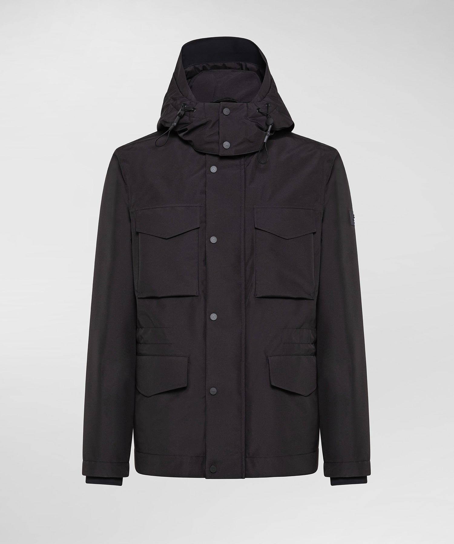 Field Jacket Antipioggia e Antivento / Nero - Ideal Moda