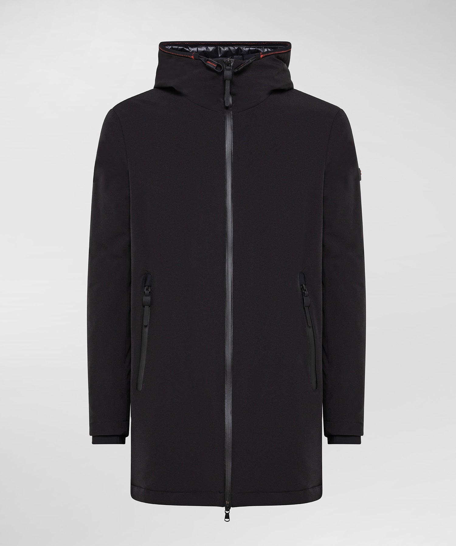 Piumino Liscio con Armatura Ripstop / Nero - Ideal Moda