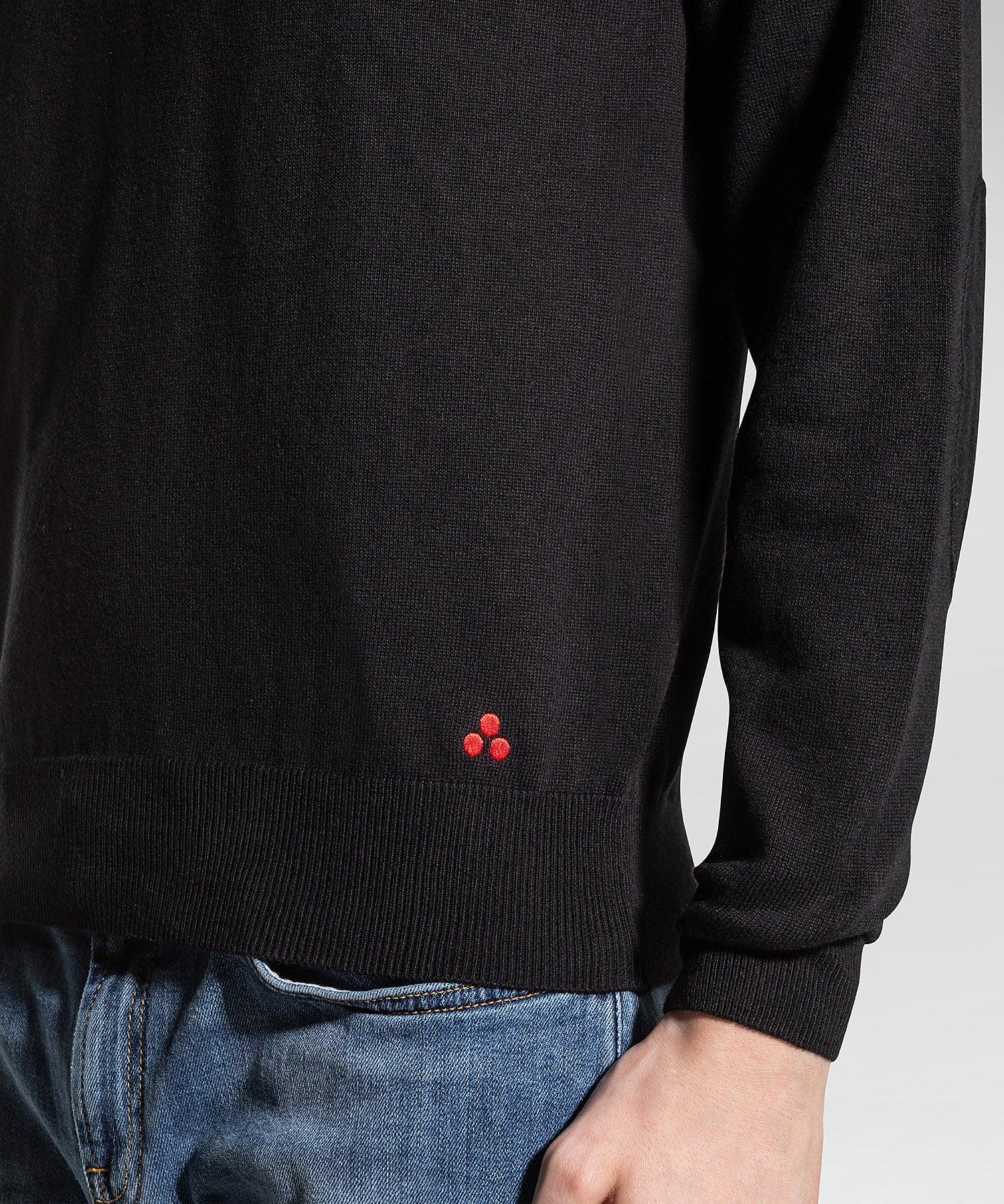 Maglia Tricot Cotone e Lana / Nero - Ideal Moda