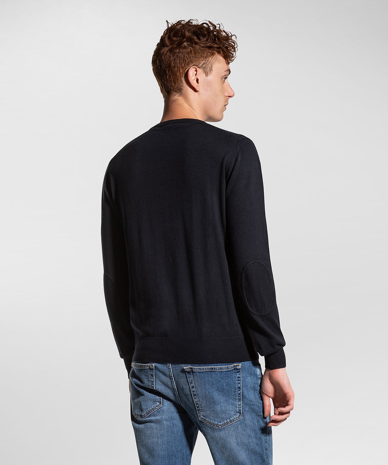 Maglia in Tricot Cotone e Lana / Blu - Ideal Moda