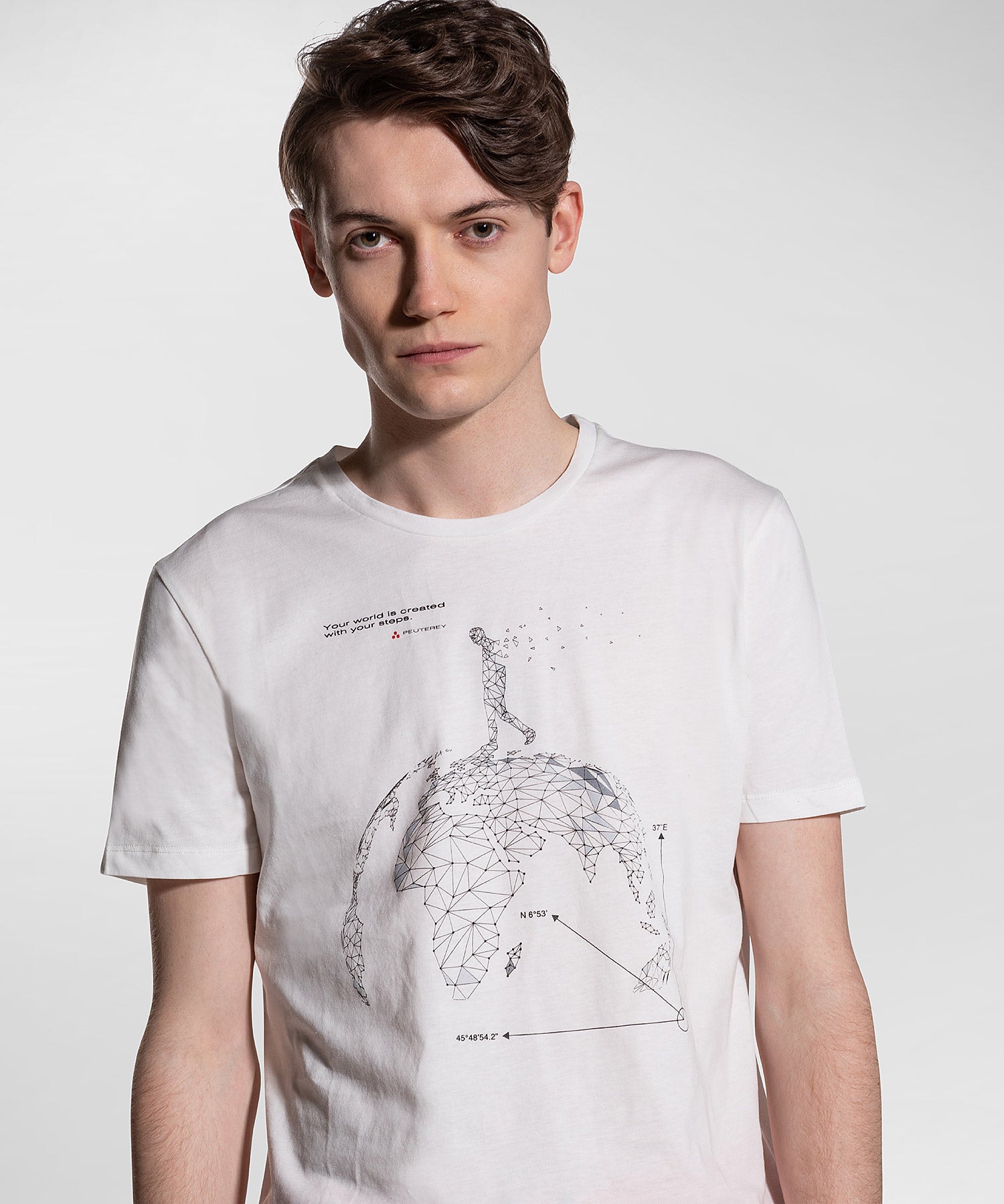 T-shirt con stampa serigrafica / Bianco - Ideal Moda