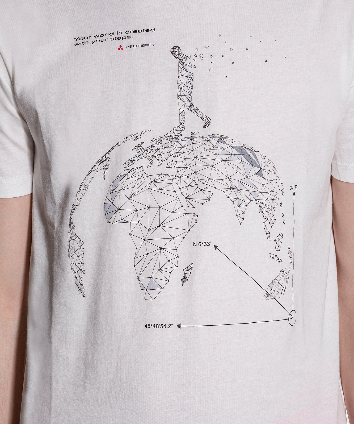 T-shirt con stampa serigrafica / Bianco - Ideal Moda