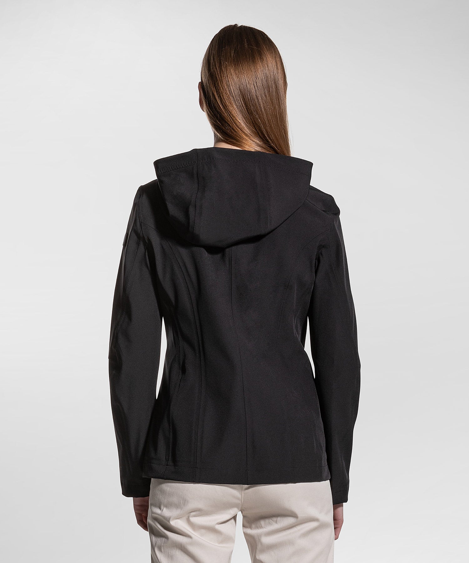 Felpa in tessuto accoppiato / Nero - Ideal Moda