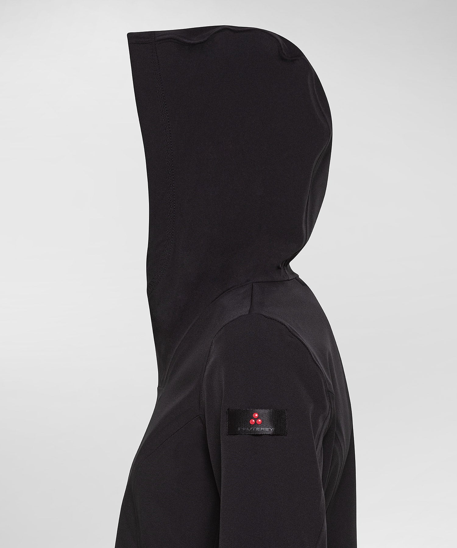 Felpa in tessuto accoppiato / Nero - Ideal Moda