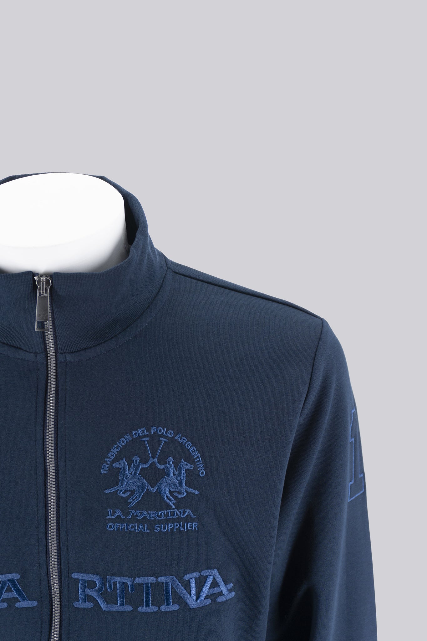 Felpa con Zip / Blu - Ideal Moda