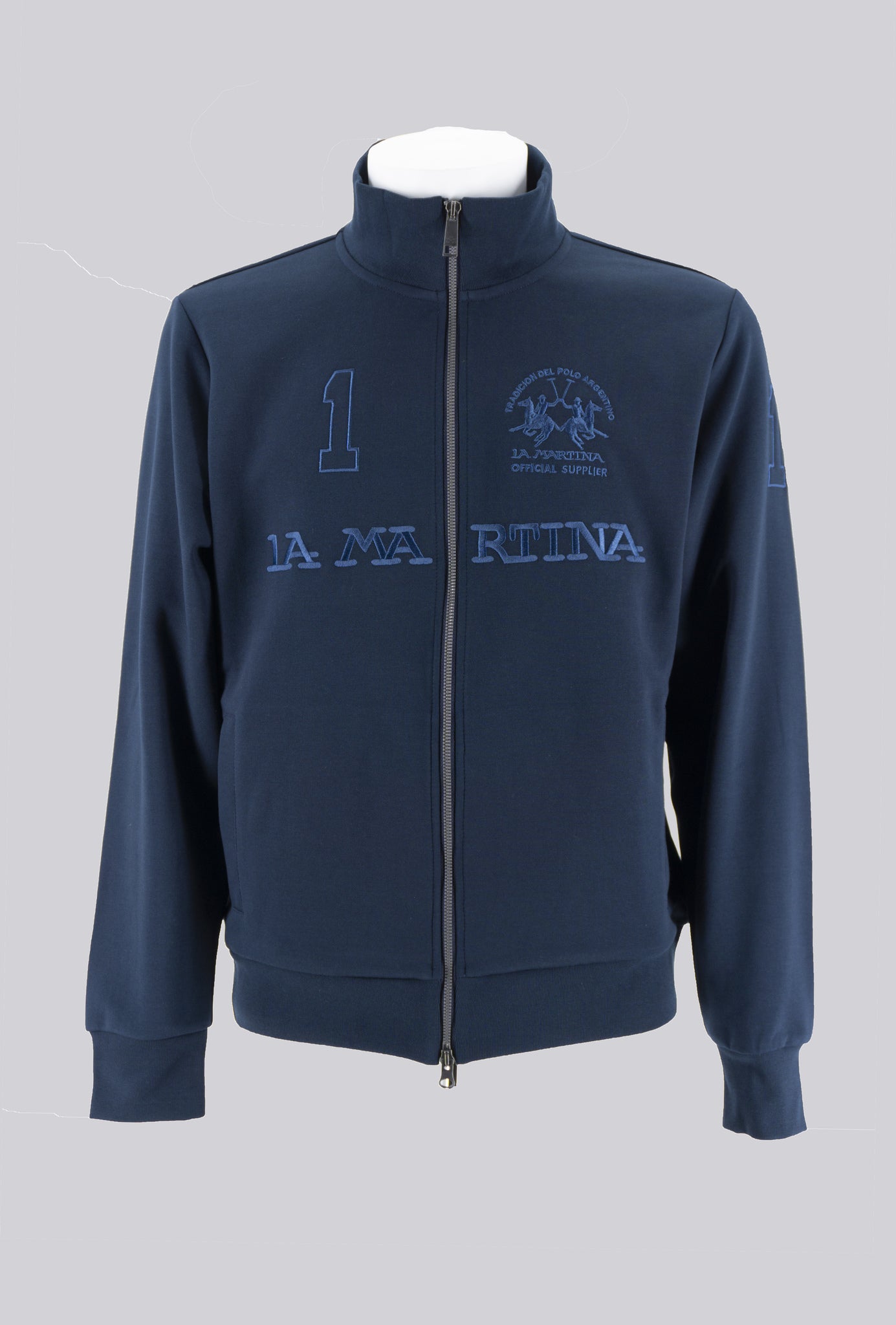 Felpa con Zip / Blu - Ideal Moda