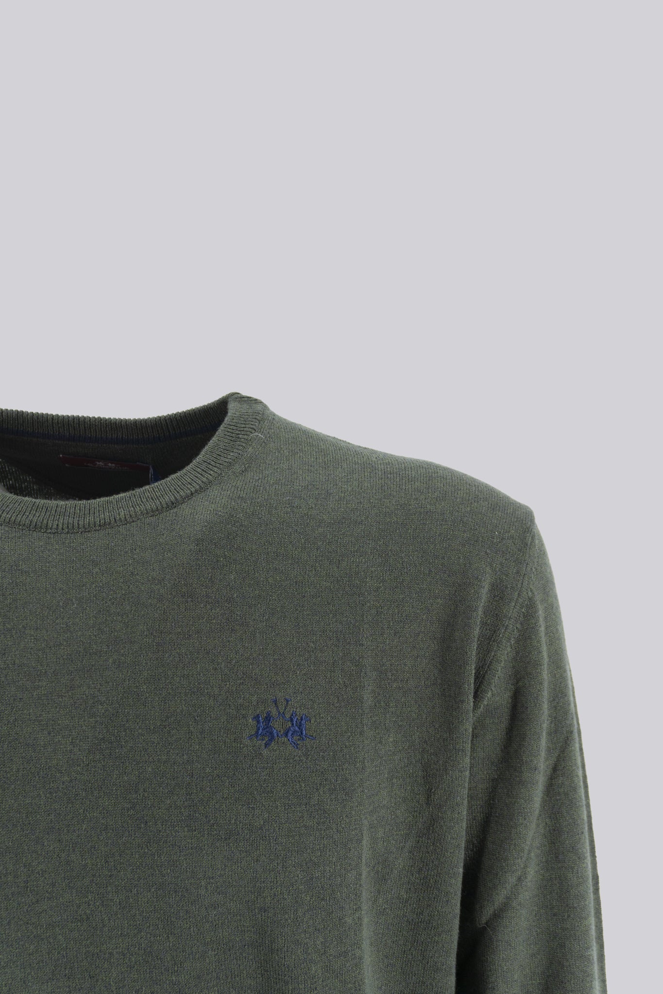 Maglia Girocollo con Logo / Verde - Ideal Moda
