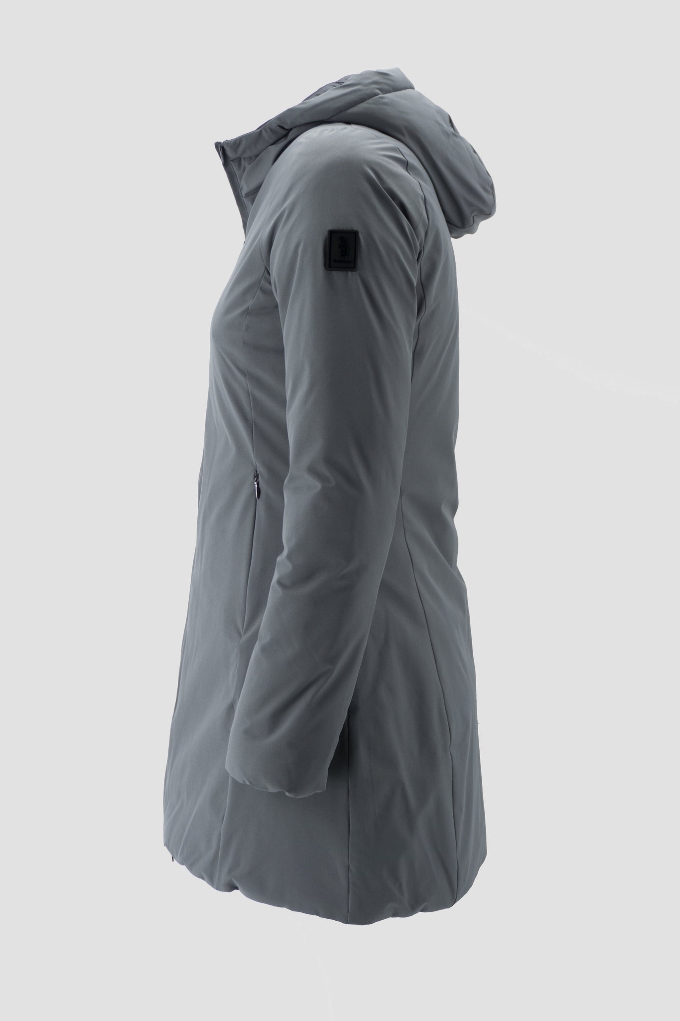 Piumino Lungo Reversibile / Grigio - Ideal Moda