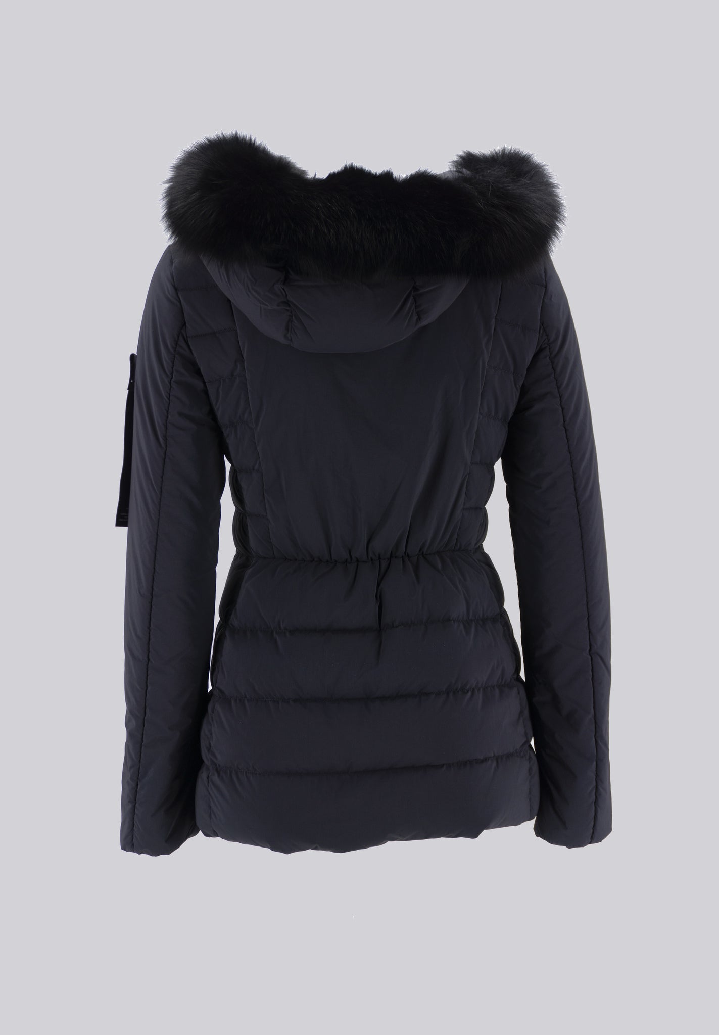 Piumino in Tessuto Opaco ed Elasticizzato / Blu - Ideal Moda