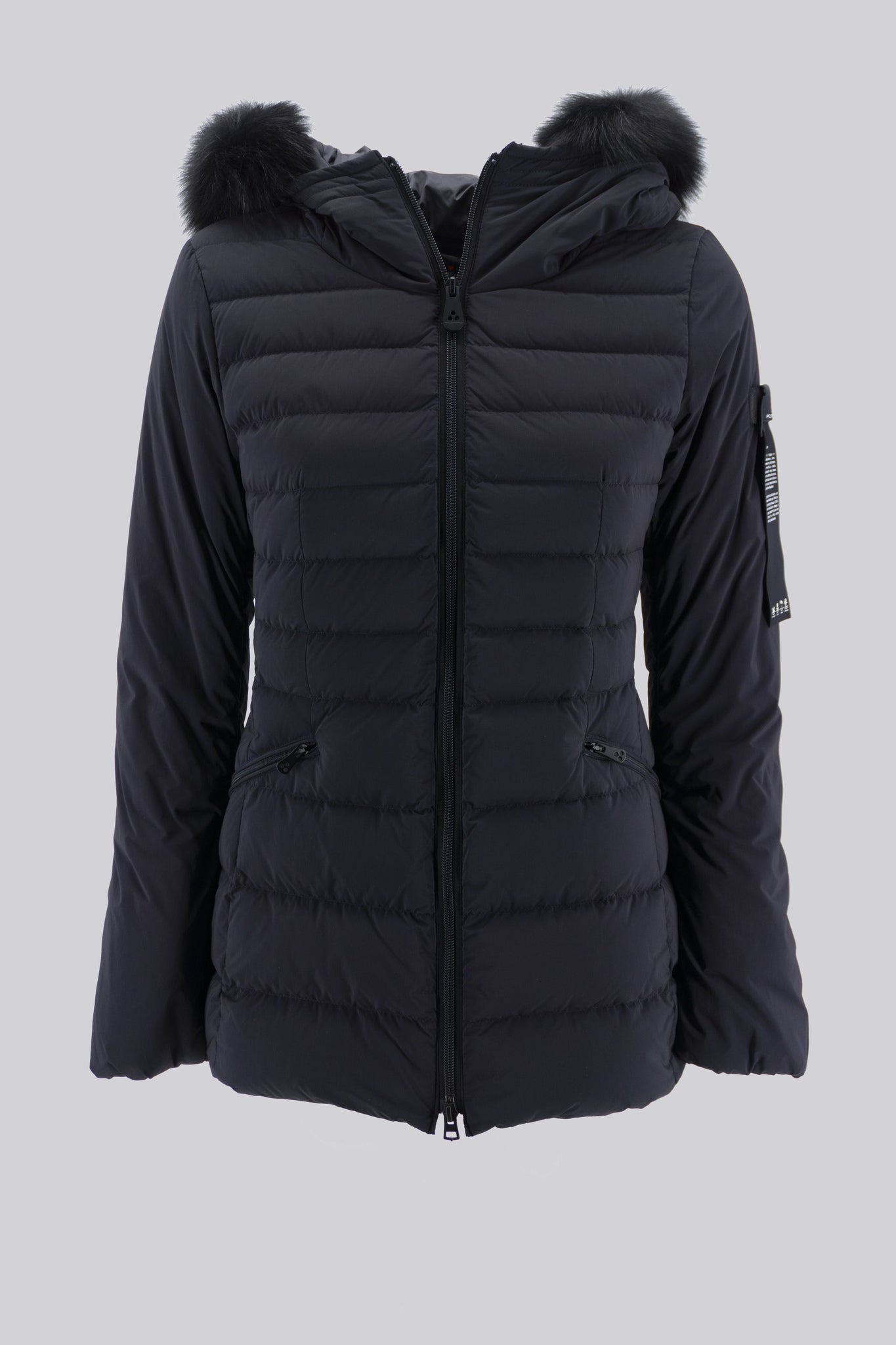 Piumino in Tessuto Opaco ed Elasticizzato / Blu - Ideal Moda