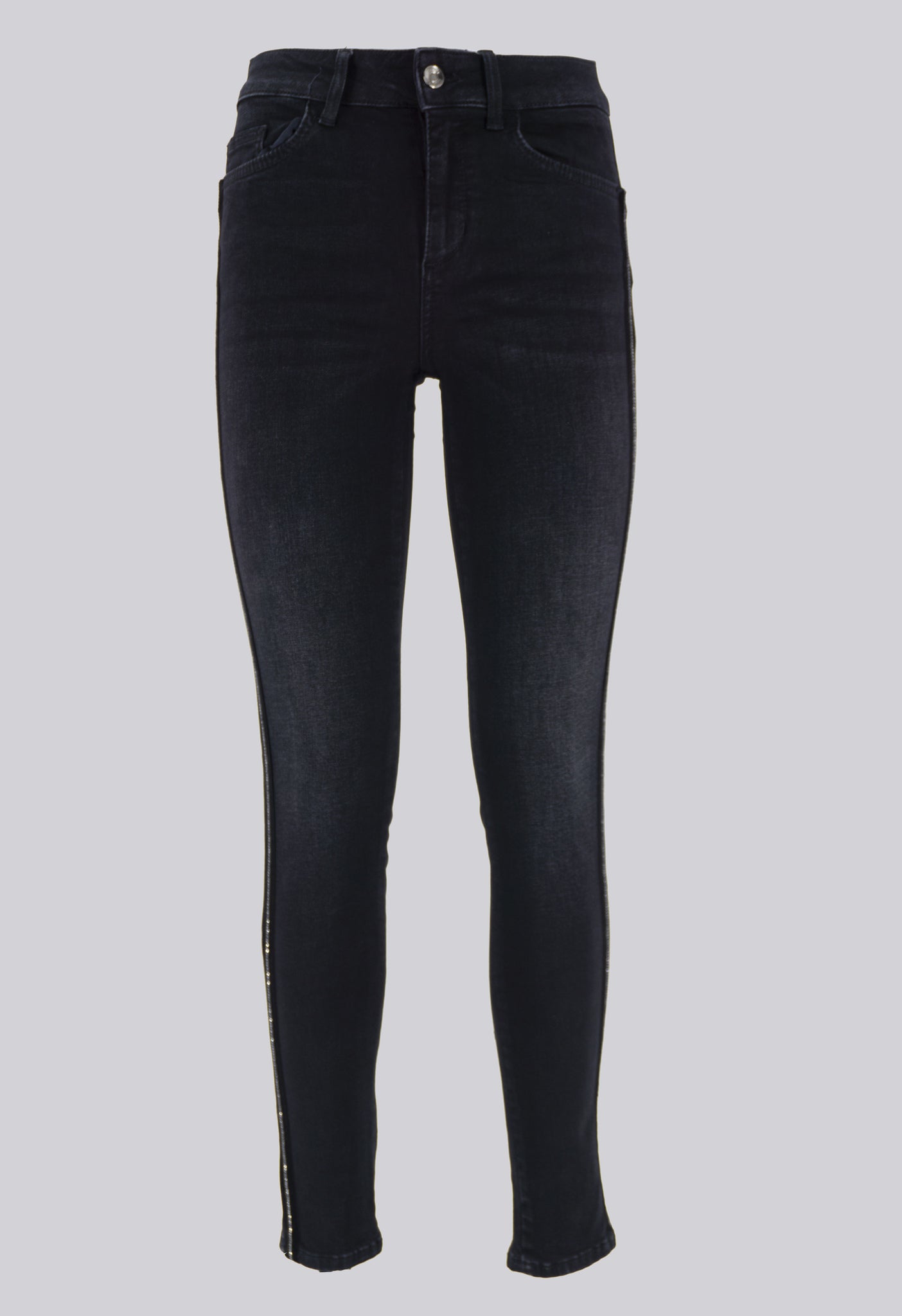 Jeans Nero Bottom Up / Nero - Ideal Moda