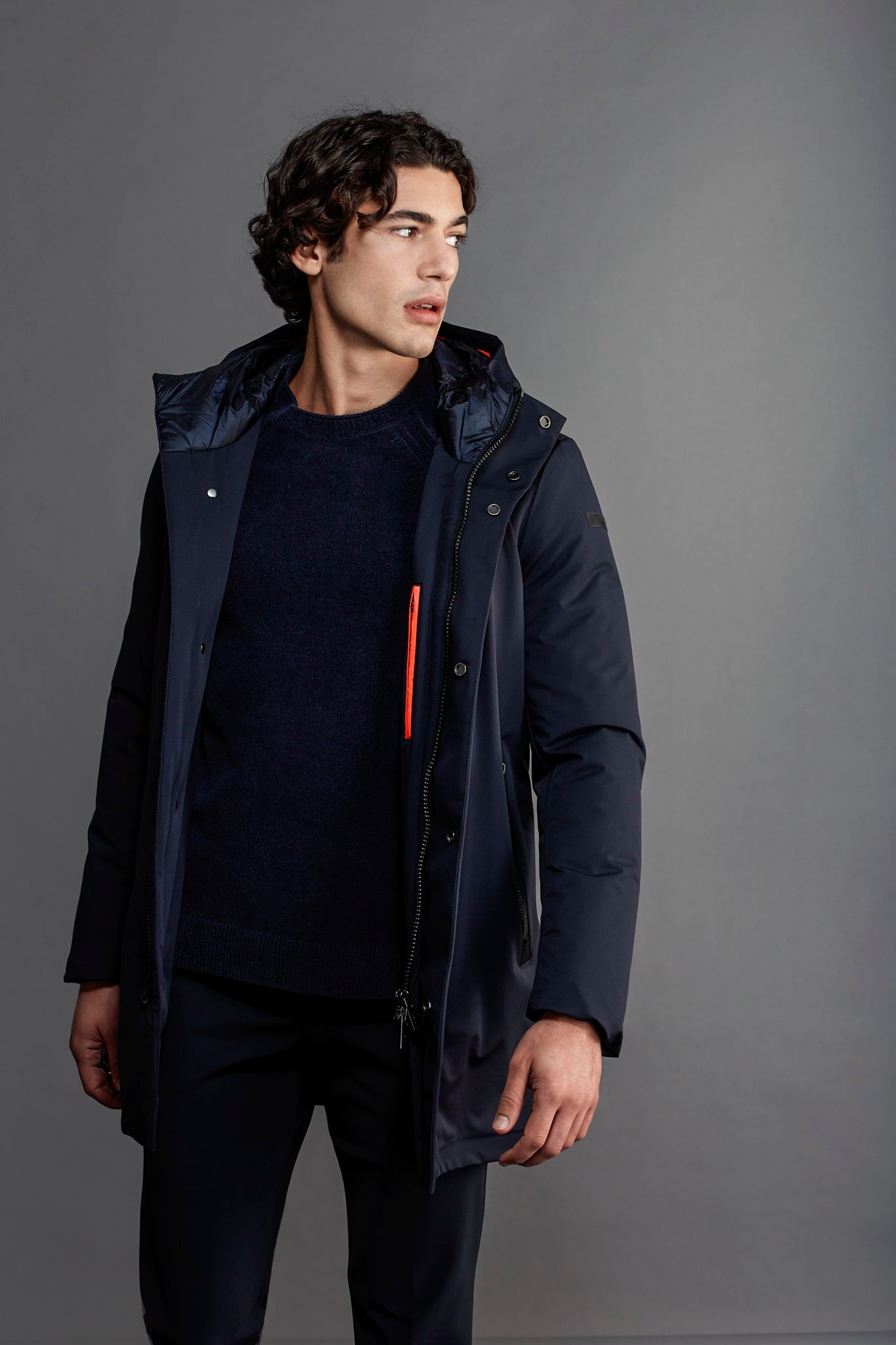 Giaccone City Rain Parka / Blu - Ideal Moda