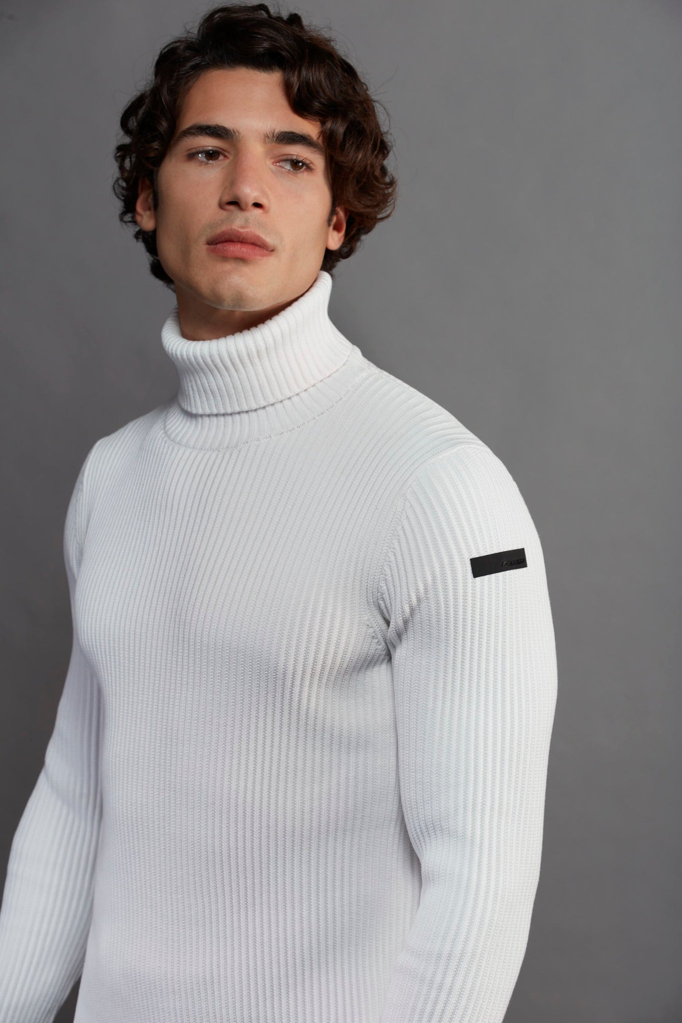 Maglia Collo Alto 7 SAILOR / Bianco - Ideal Moda