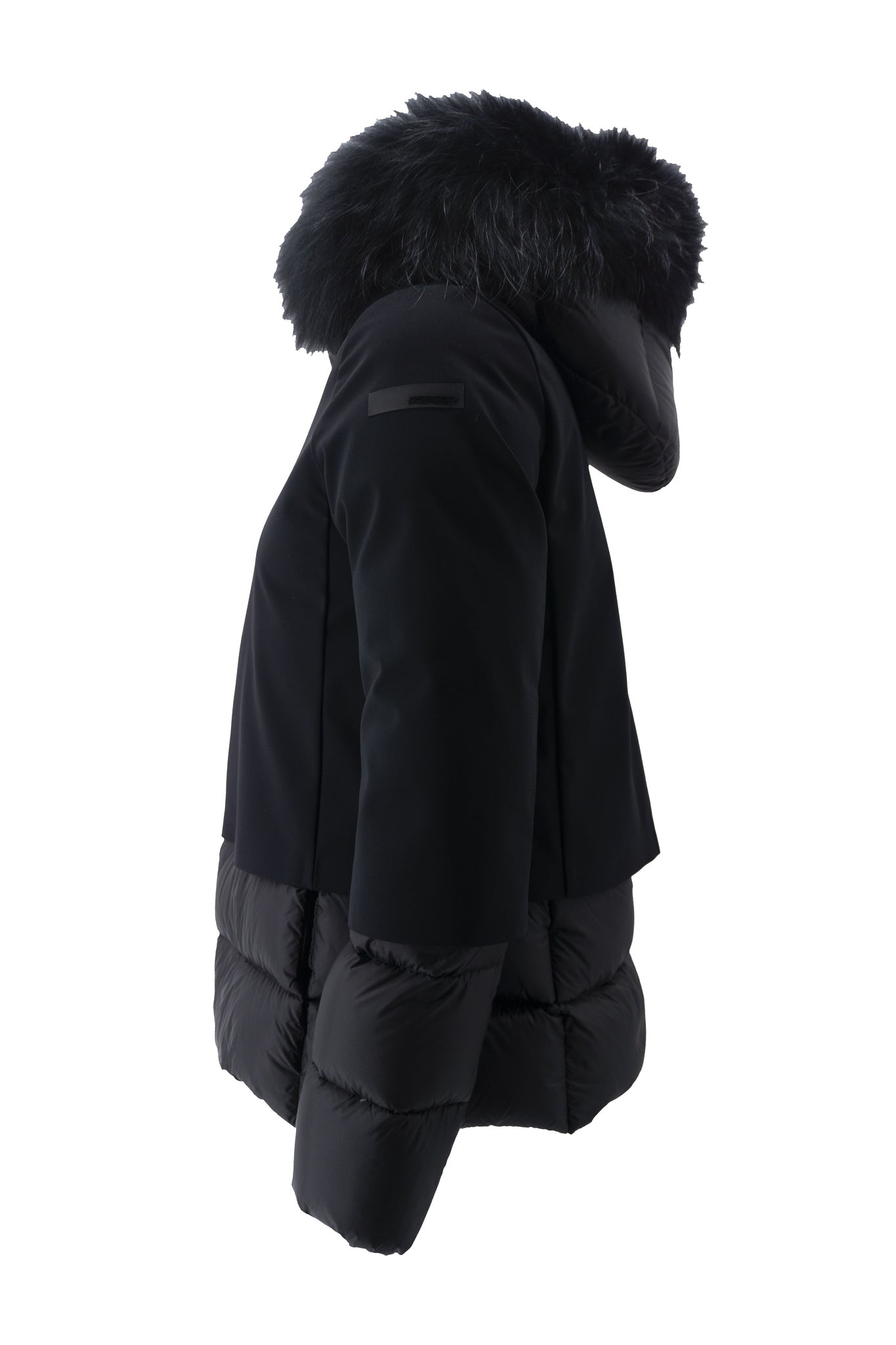 Winter Light Hybrid Hood Lady Fur / Nero - Ideal Moda