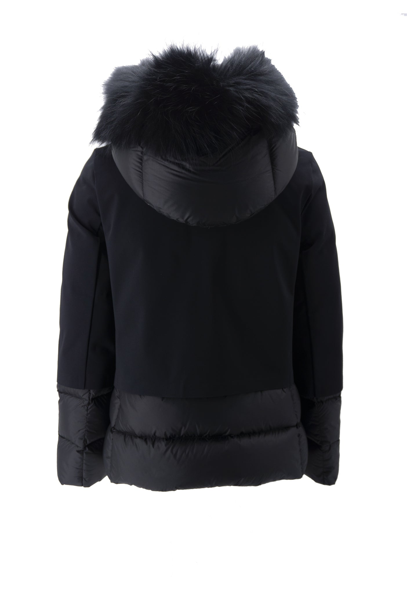 Winter Light Hybrid Hood Lady Fur / Nero - Ideal Moda