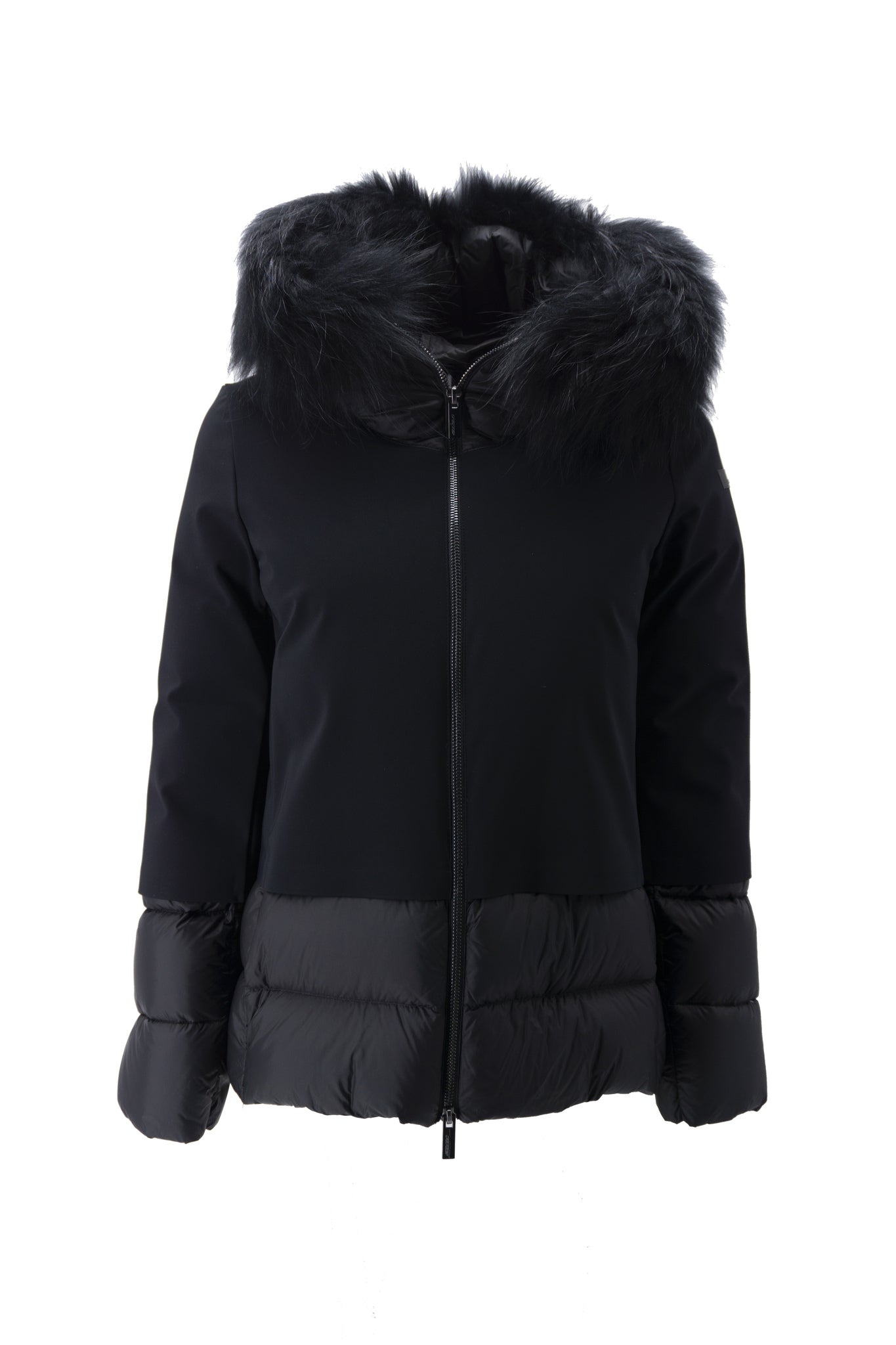 Winter Light Hybrid Hood Lady Fur / Nero - Ideal Moda