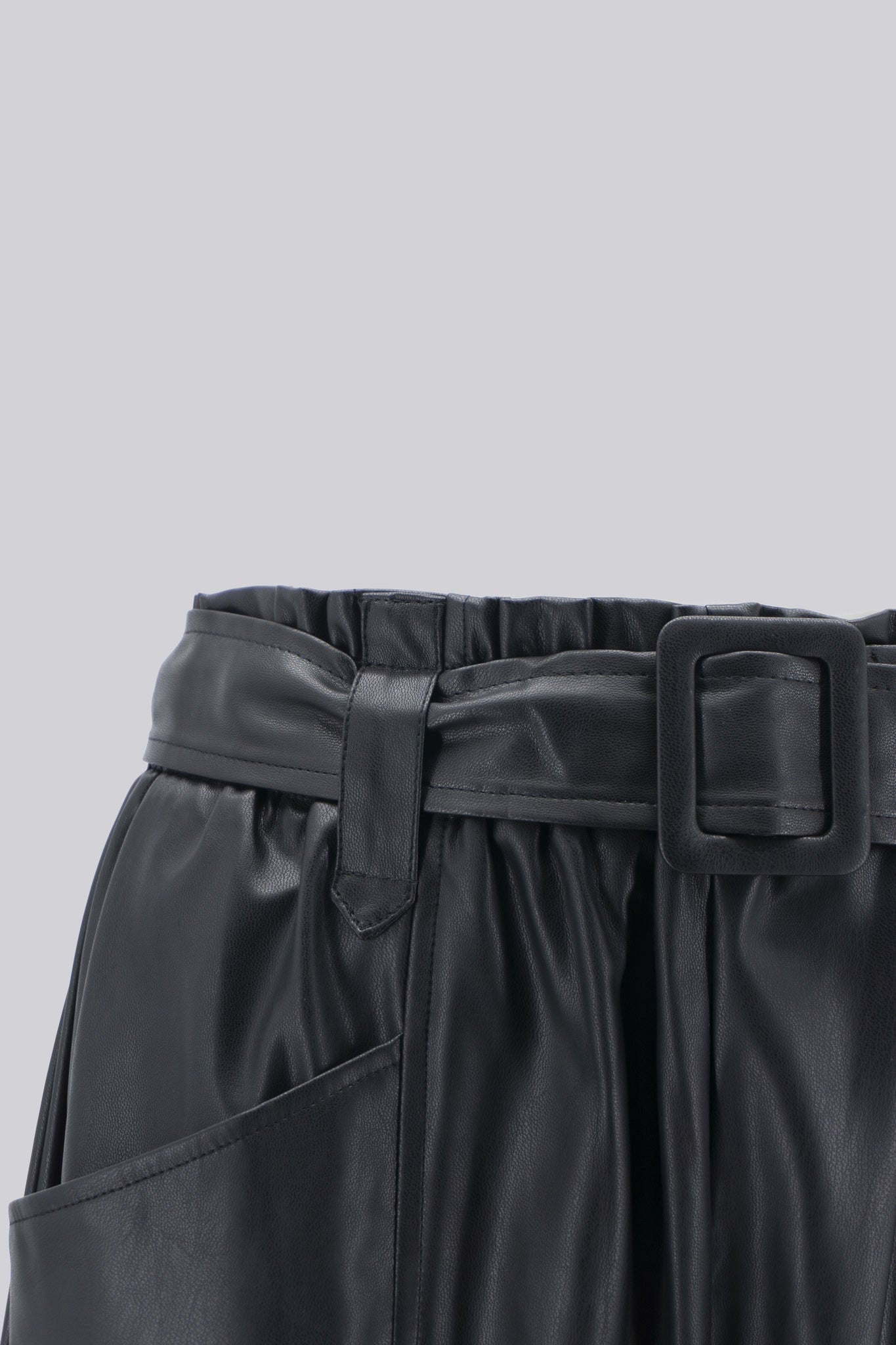 Pantalone in Eco Pelle / Nero - Ideal Moda