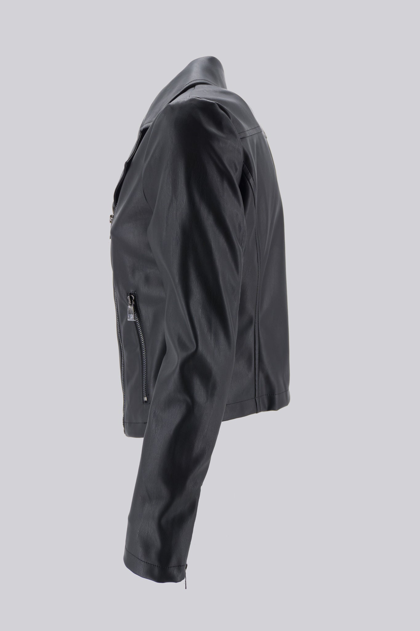 Giacca in Eco Pelle / Nero - Ideal Moda