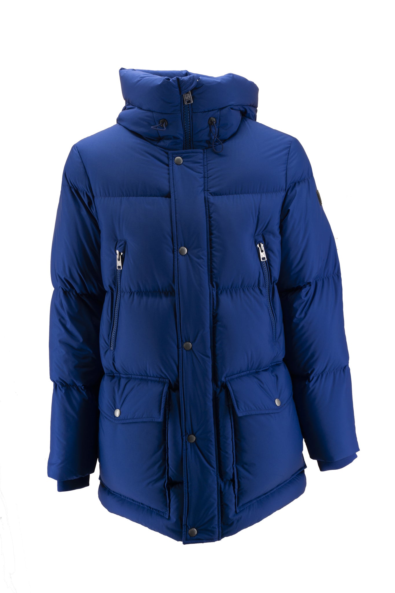 Parka in tessuto idrorepellente / Blu - Ideal Moda
