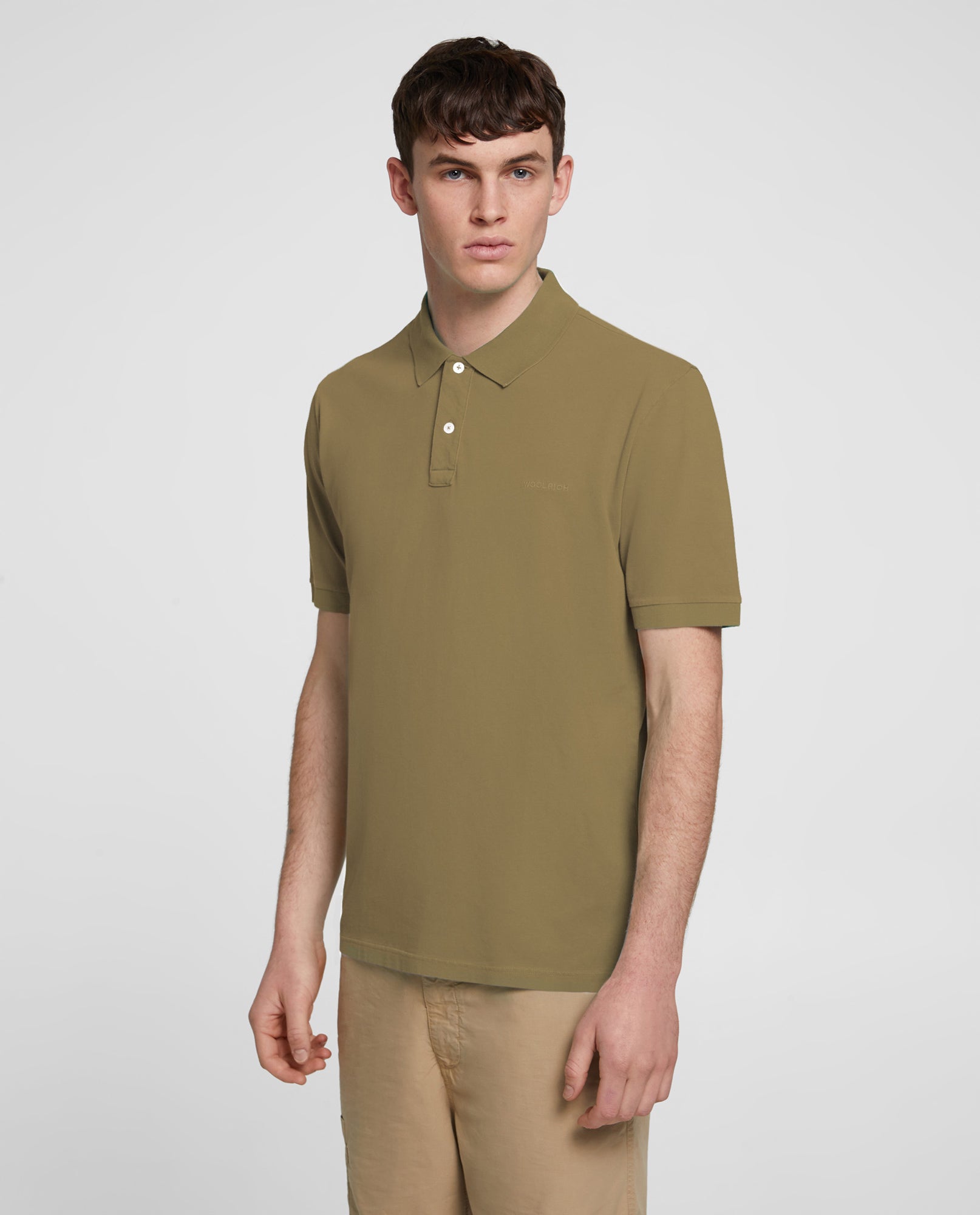 Polo in cotone stretch / Beige - Ideal Moda