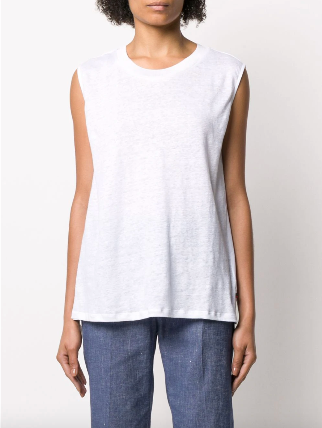Top Smanicato / Bianco - Ideal Moda
