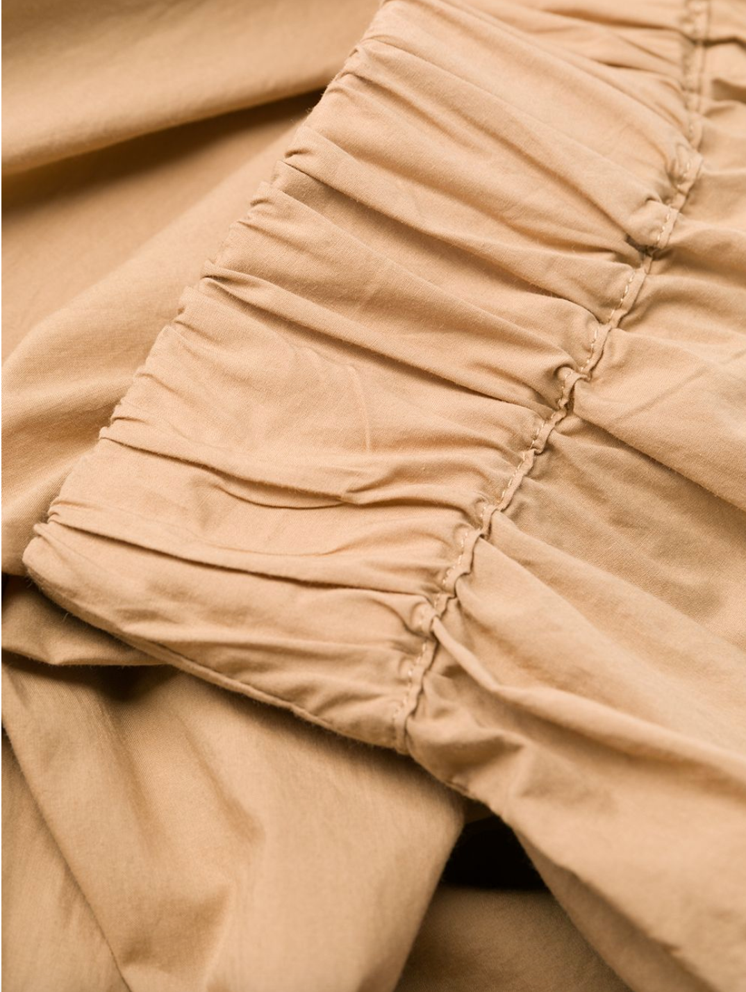 Pantaloni crop a gamba ampia / Beige - Ideal Moda