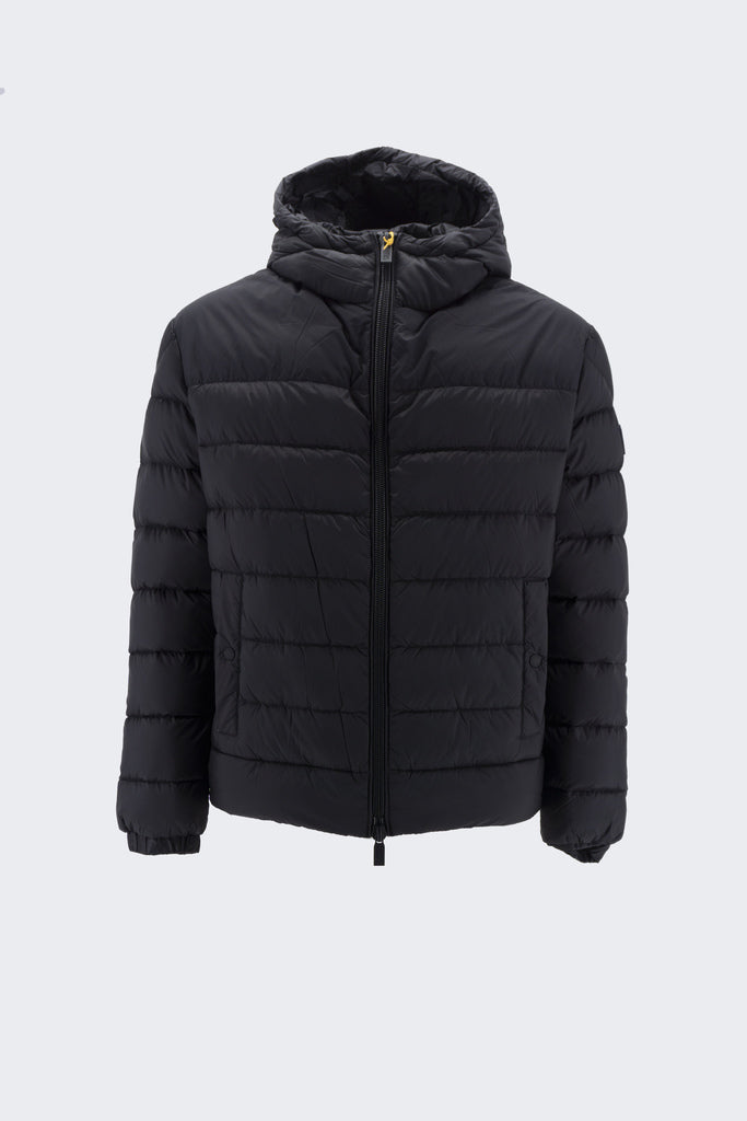 Piumino con Cappuccio 800 Fill Power Zadock / Nero - Ideal Moda