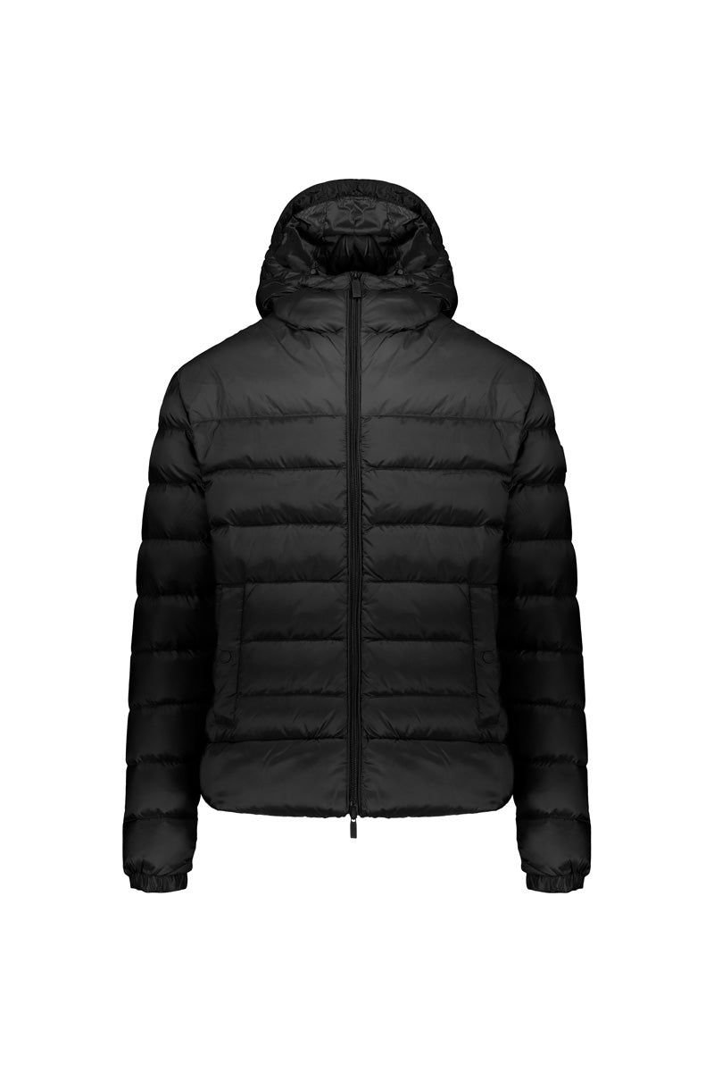 Piumino con Cappuccio 800 Fill Power Zadock / Nero - Ideal Moda