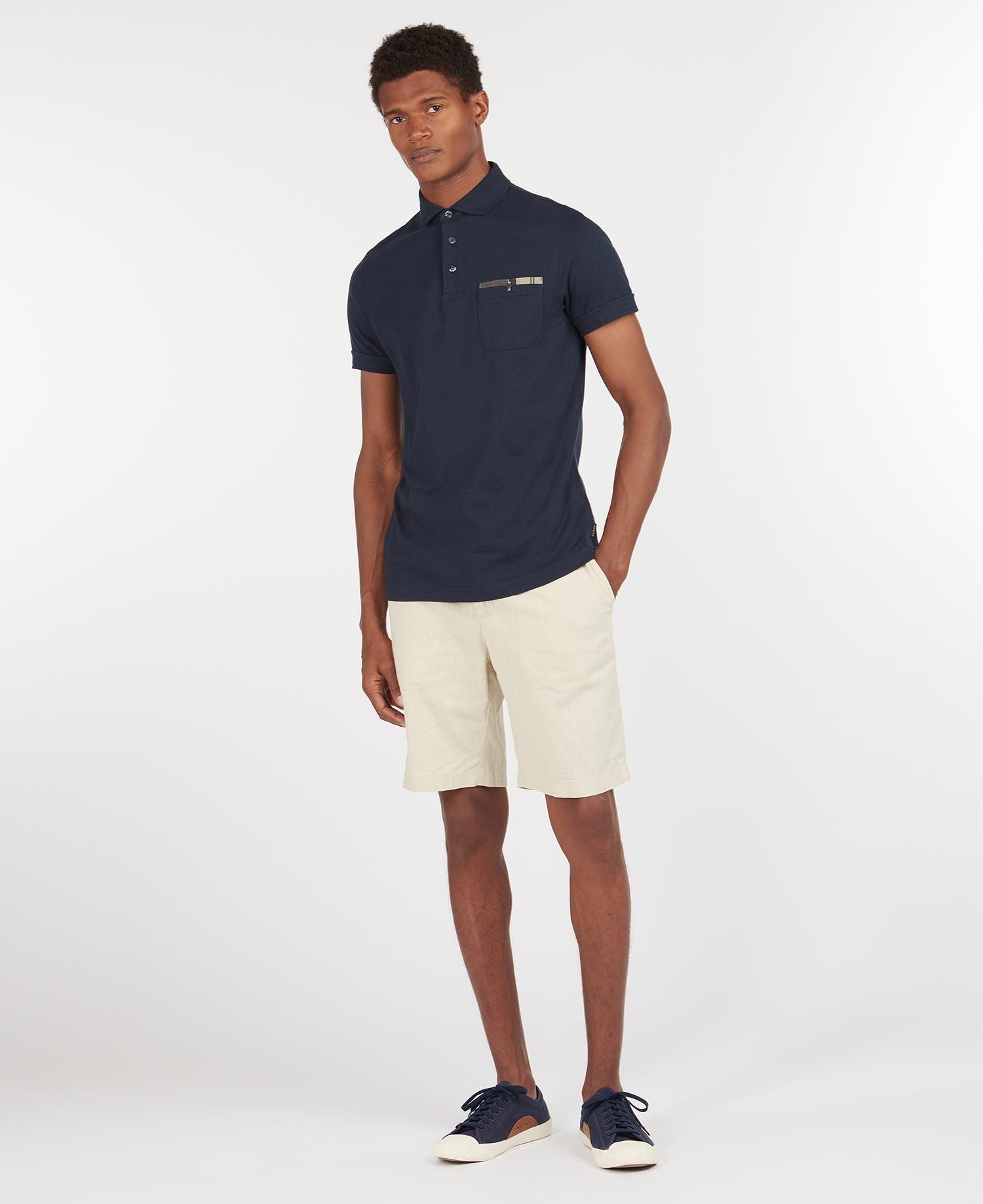 Polo in Jersey Barbour / Blu - Ideal Moda