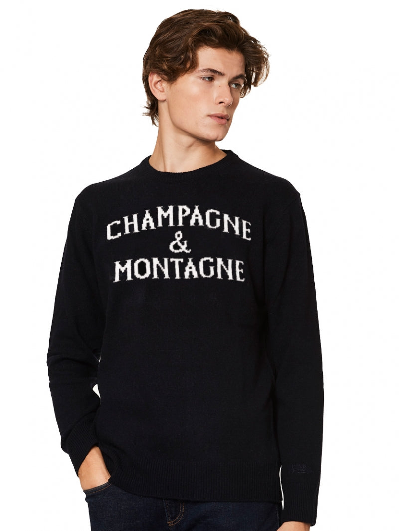Maglia Saint Barth con stampa / Blu - Ideal Moda