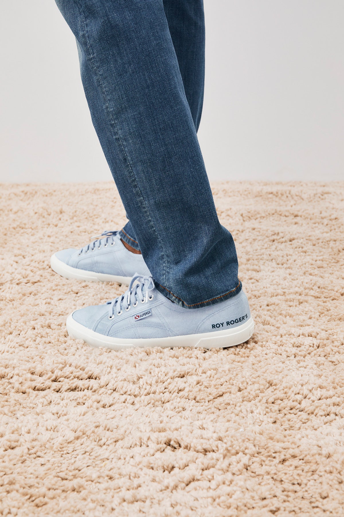 Sneaker Superga x Roy Roger's in Canvas / Celeste - Ideal Moda