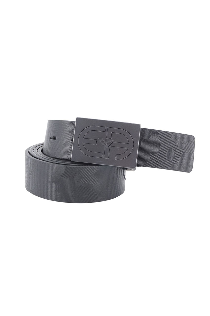 Cintura Emporio Armani Reversibile / Nero - Ideal Moda