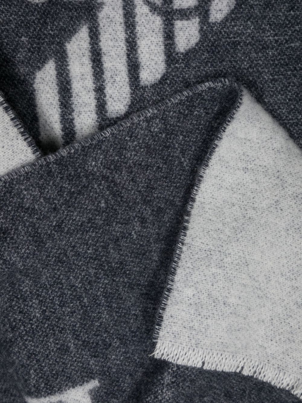 Sciarpa con Logo Emporio Armani / Grigio - Ideal Moda