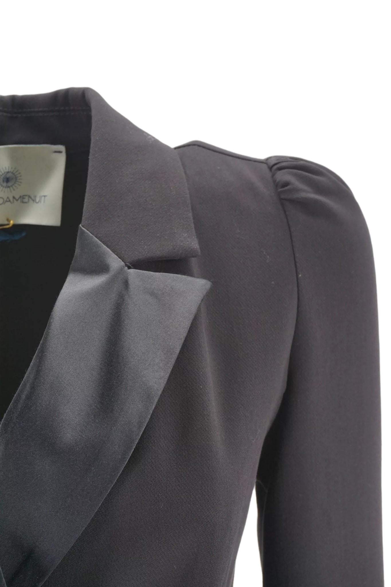 Abito Doppio Petto con Revers / Nero - Ideal Moda
