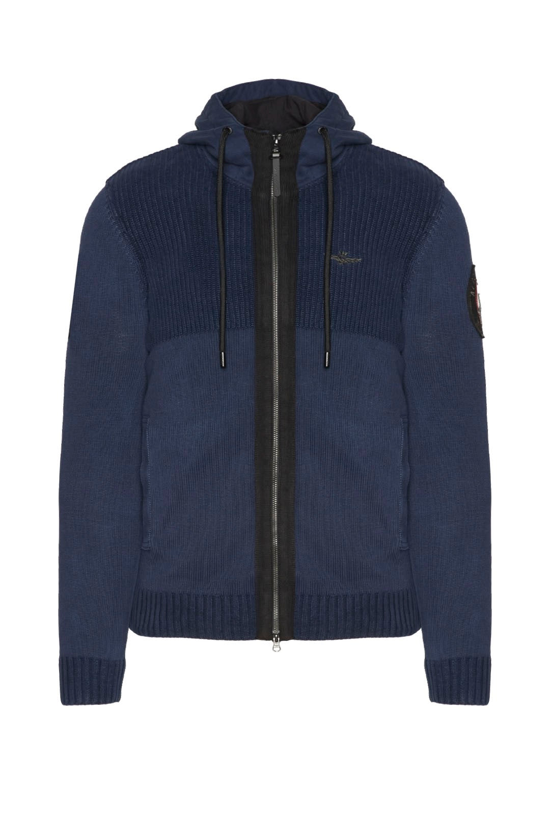 Maglia Aeronautica Militare Full Zip / Blu - Ideal Moda