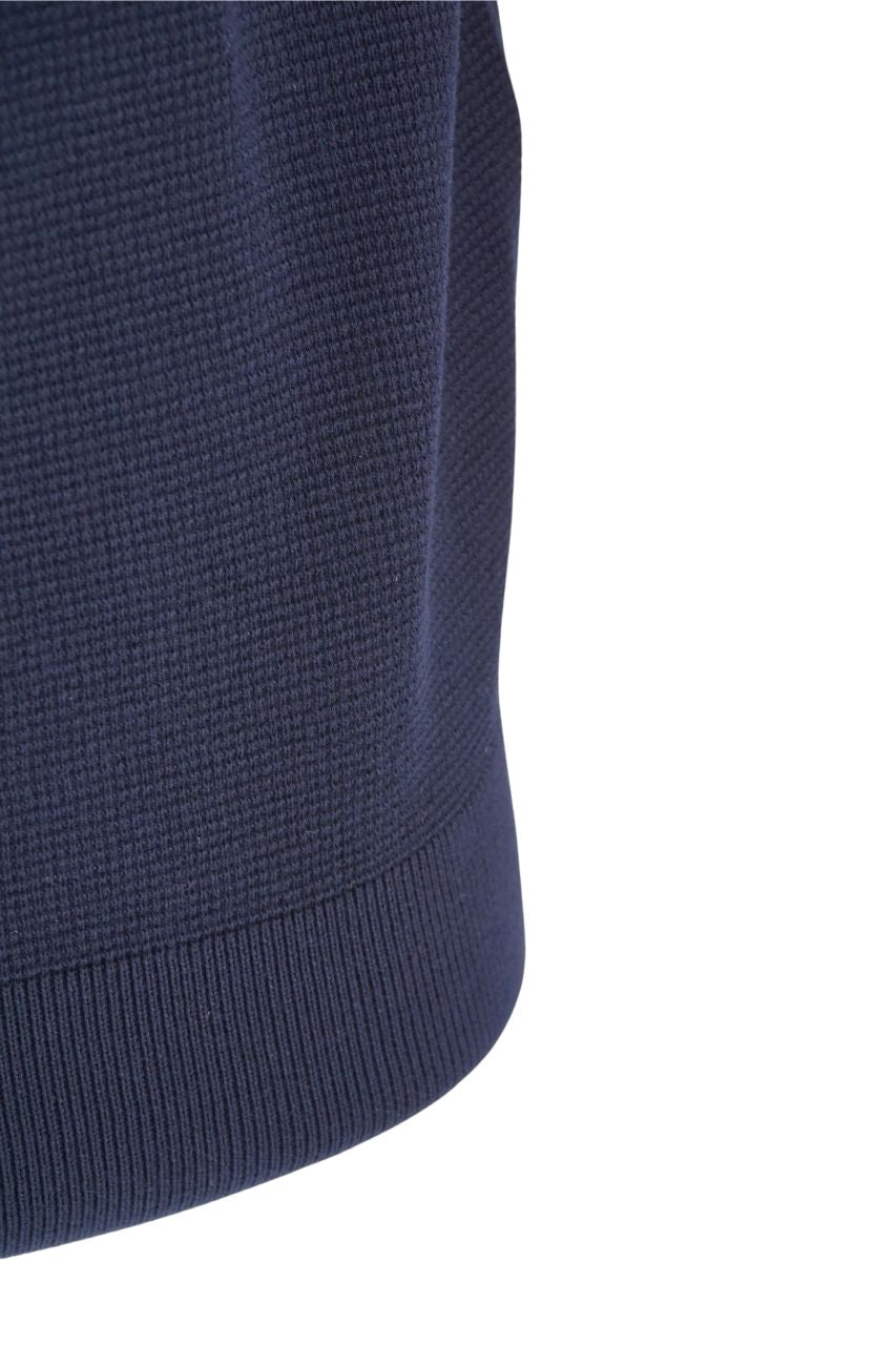 Polo Paolo Pecora con Tramatura / Blu - Ideal Moda