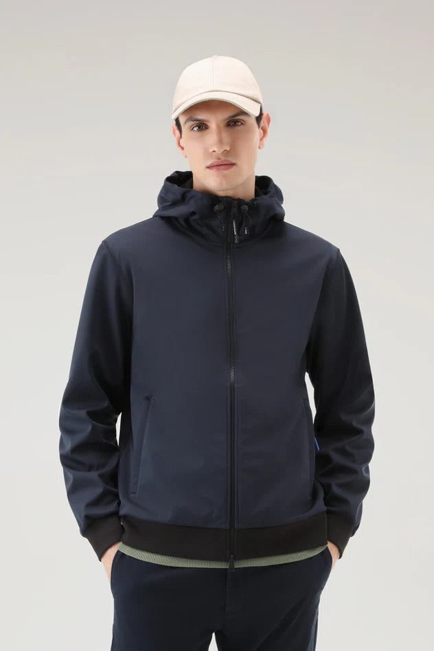 Giacca a Vento in Nylon Woolrich / Blu - Ideal Moda