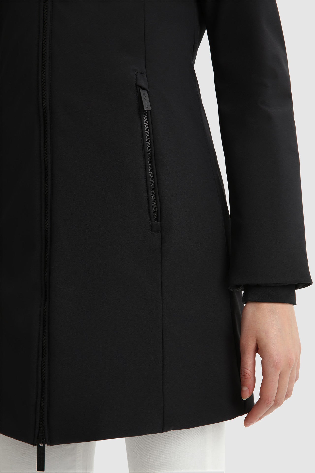 Parka Woolrich in Soft Shell / Nero - Ideal Moda