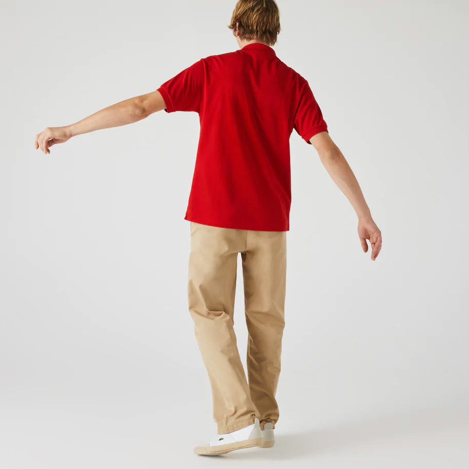 Polo Lacoste L.12.12 classic fit in petit piqué / Rosso - Ideal Moda